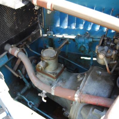 compartiment moteur de la Sans Choc de 1933 chassis 001