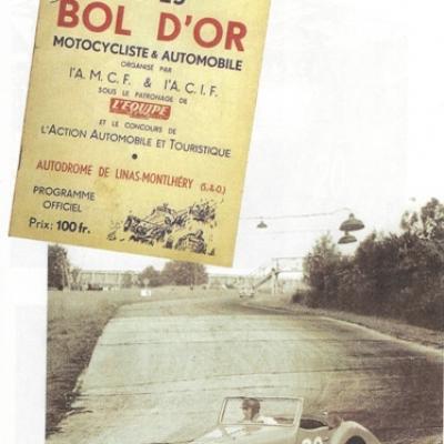 Publicité pour la Lambert cabriolet competition CS du Bol d'OR 1953